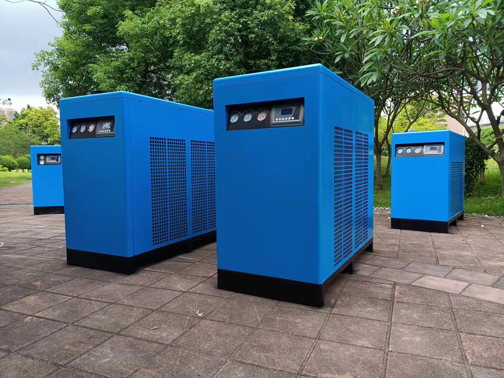 Paket 45kw tanpa minyak Screw Compressor Built-in Dryer