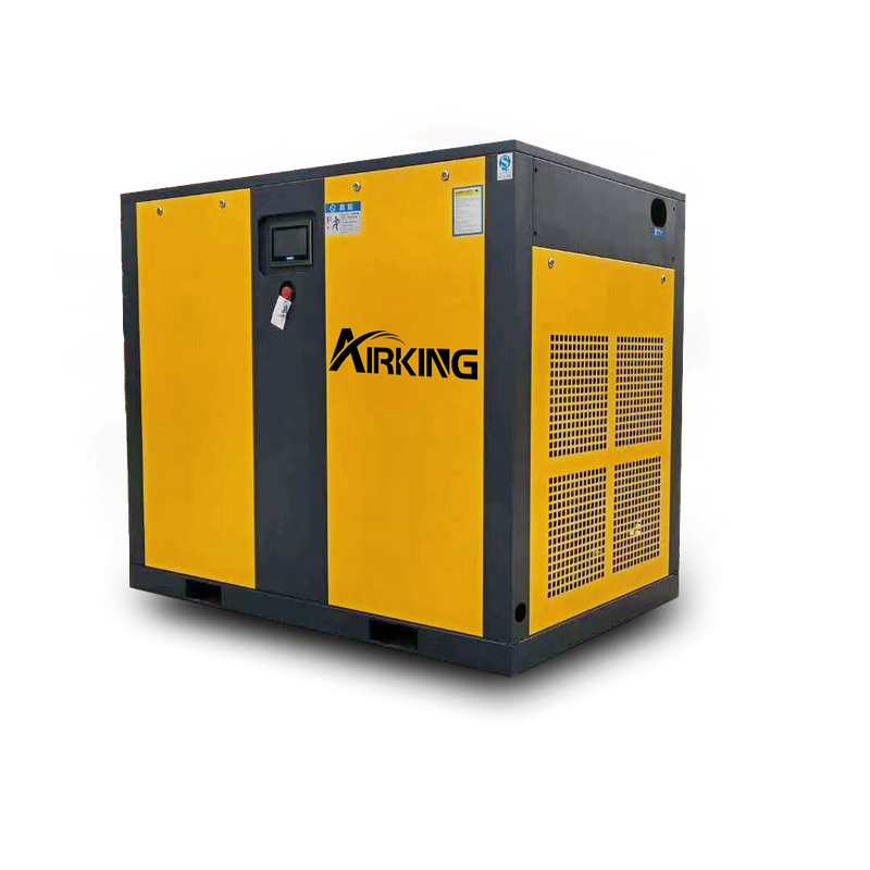 380V 50HZ 3PH 100HP 75KW 8Bar IP55 Oil Injected Screw Type Variable Speed ​​Rotary Air Compressor