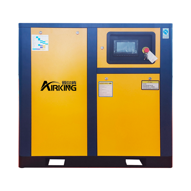 380V 50HZ 3PH 75HP 55KW 7Bar 10Bar IP54 Oil Injected Screw Type Variable Speed ​​Rotary Air Compressor