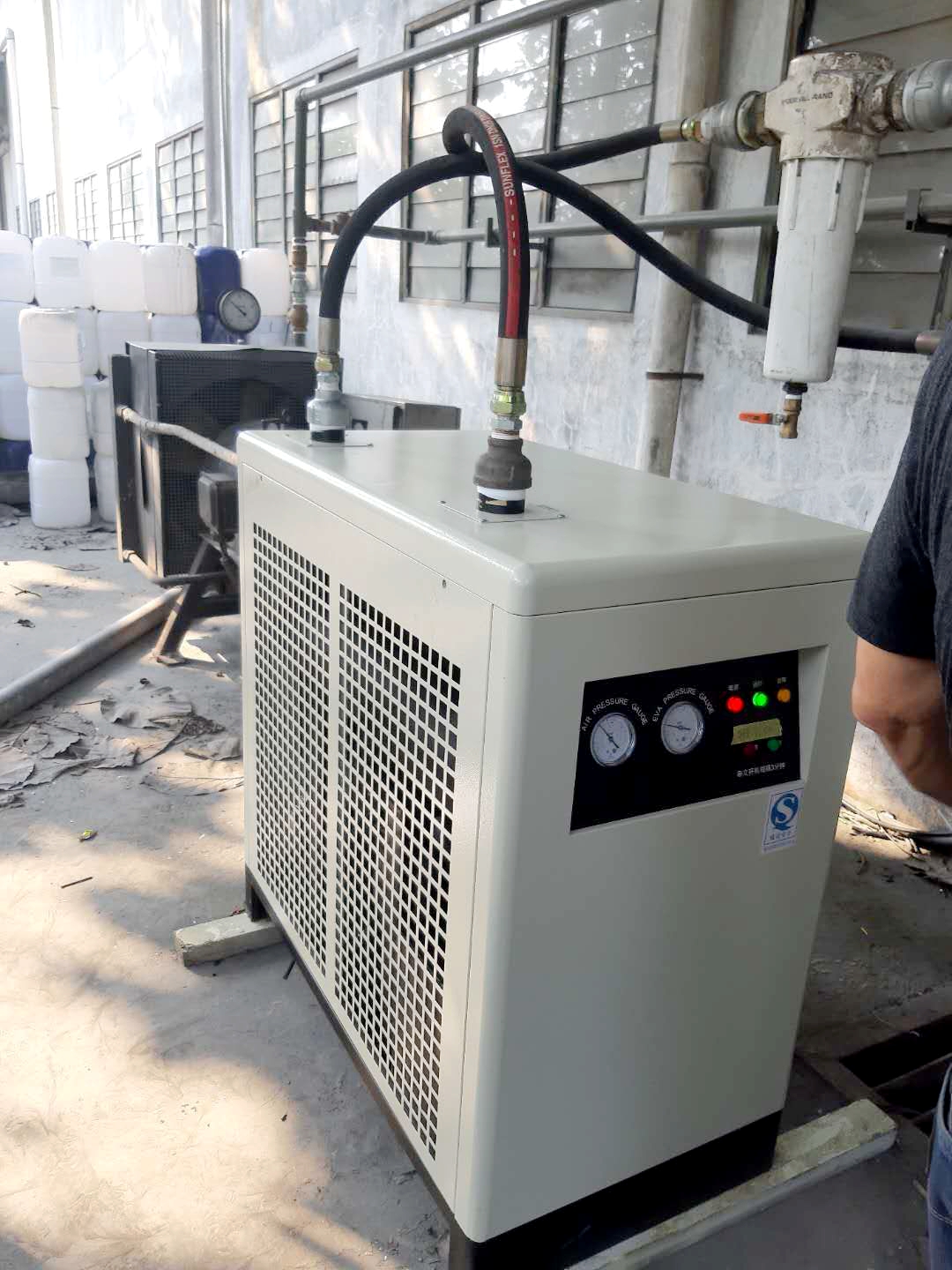 55kw heat exchanger integral Screw Compressor Built-in Dryer