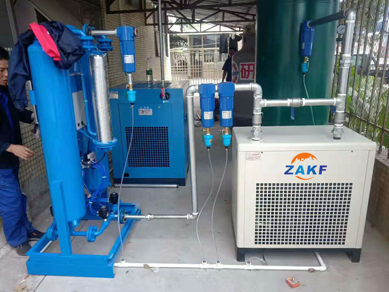 90kw heat exchanger integral Screw Compressor Built-in Dryer