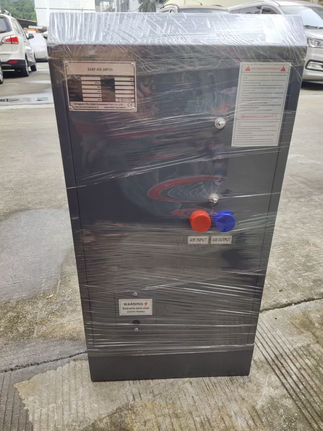 380V dilumasi dengan kemurnian tinggi Screw Compressor Built-in Dryer